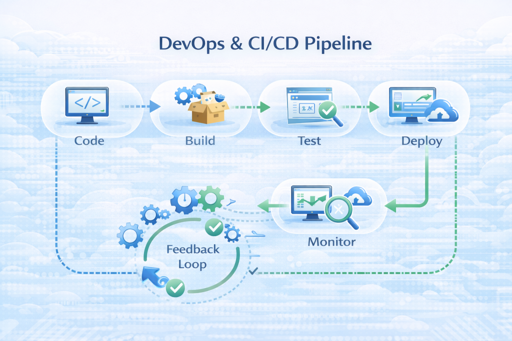 CI/CD pipeline automation process for cloud-based software deployment